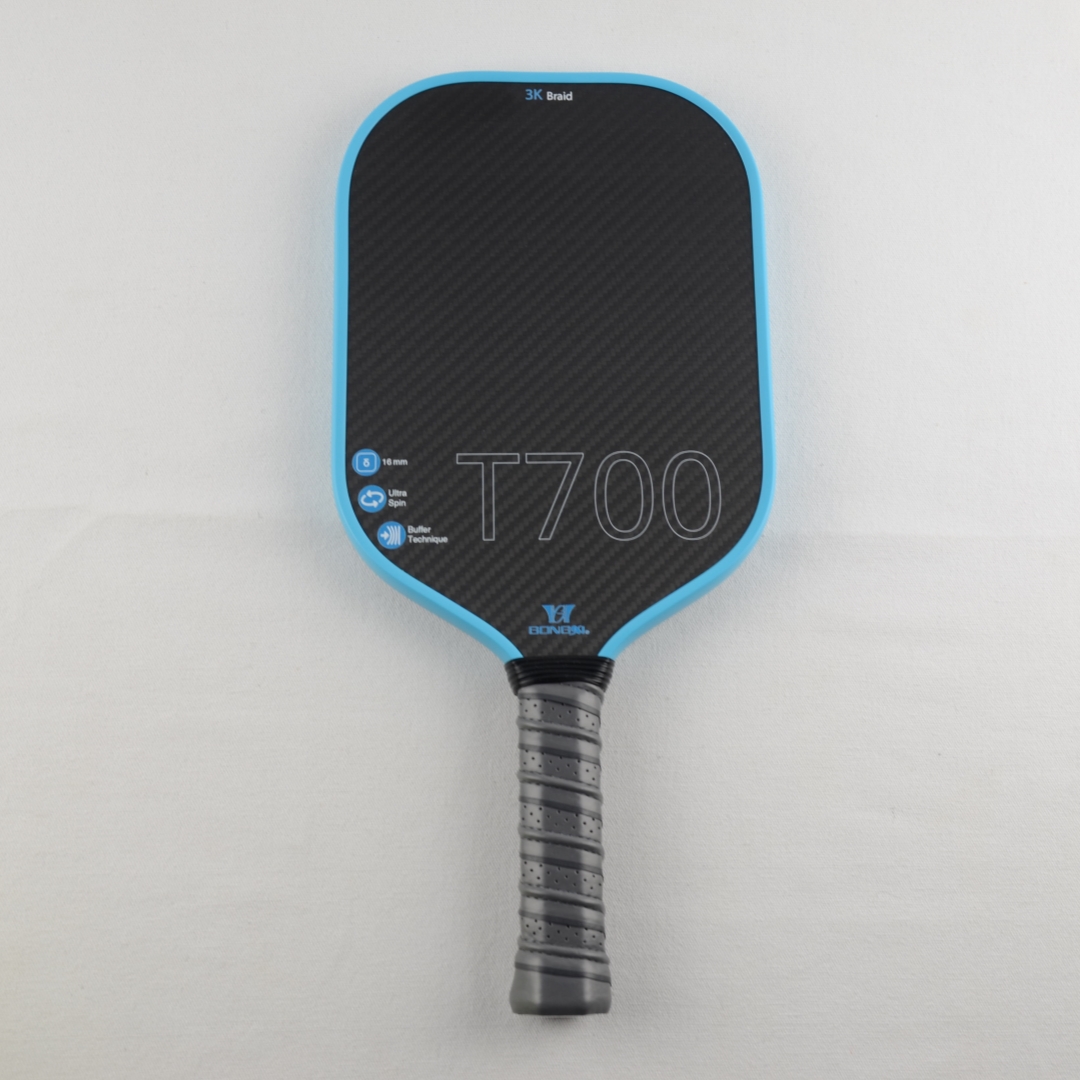 Elongated 3K carbon pickleball paddle