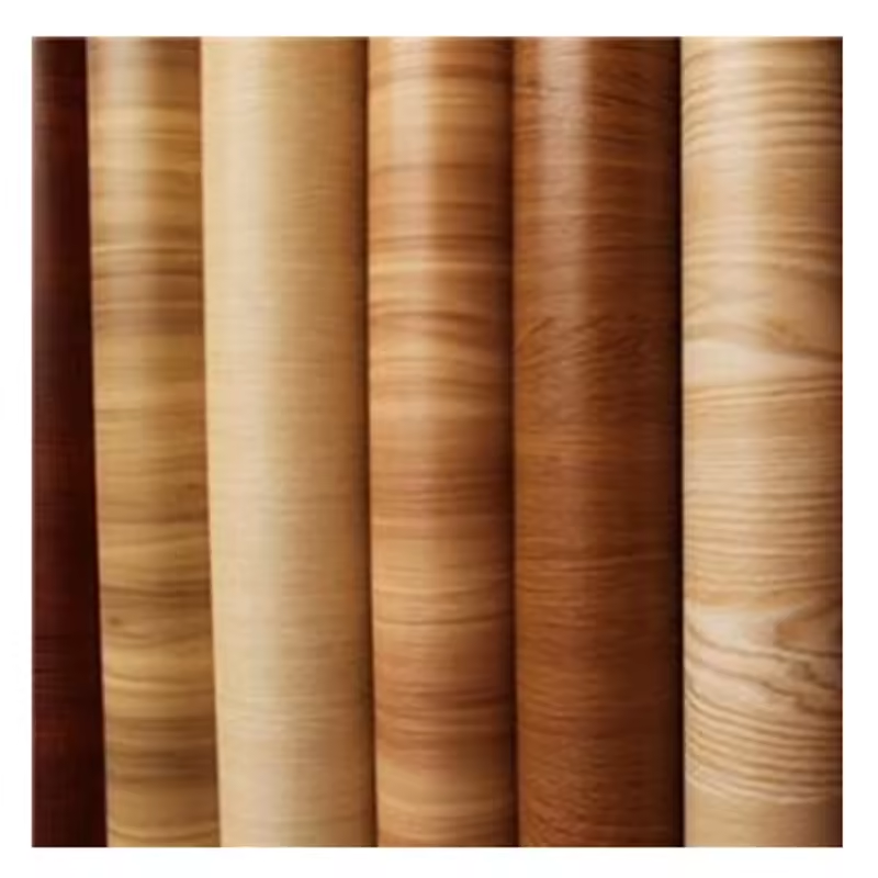 Flat printed wood grain decorative PVC foil for SPC flooring