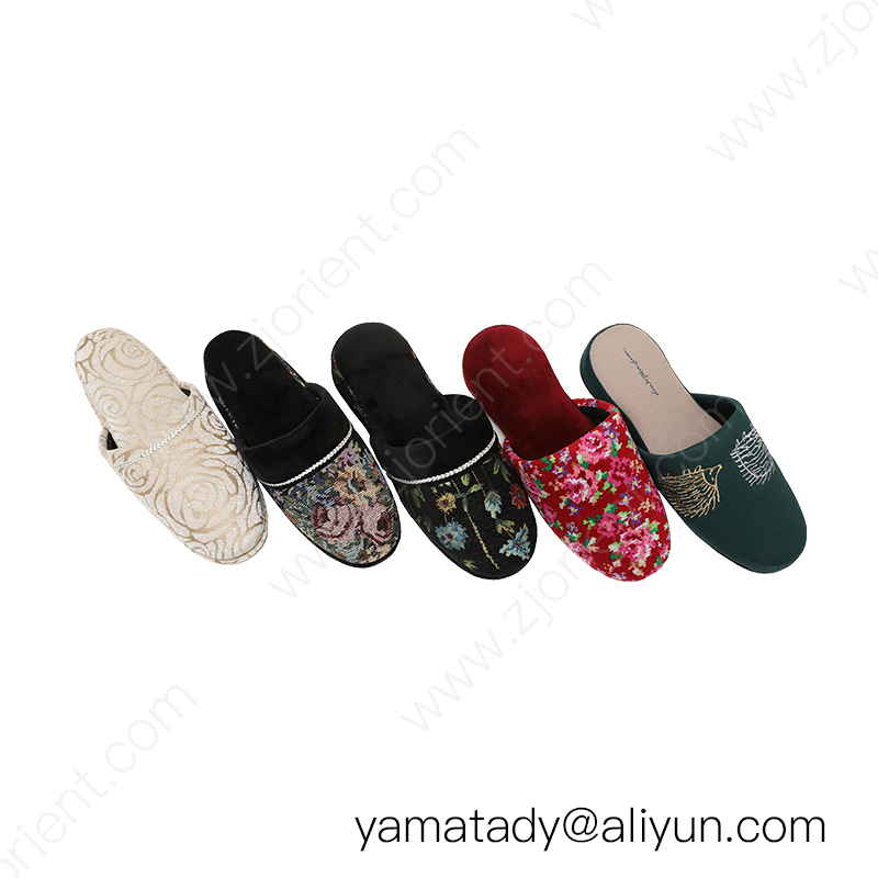 Handmade embroidered slippers