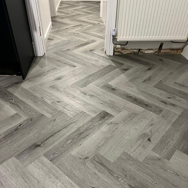 Small Size 150*750 Herringbone Flooring Waterproof Glue Down Lvt Floor 2mm 2.5mm Dry Back Flooring