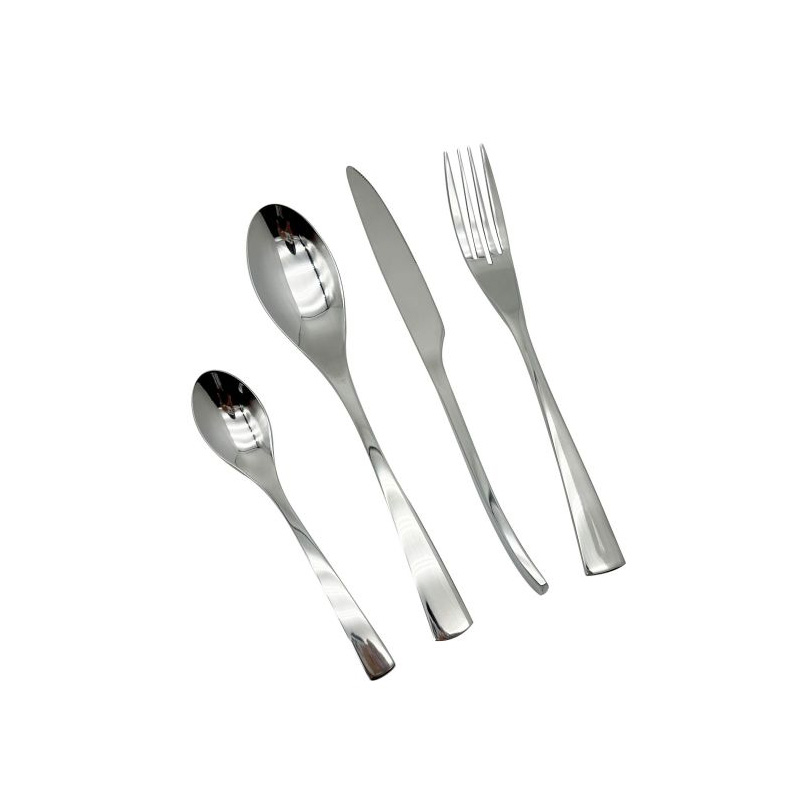 JJY stainless steel cutlery set knife fork spoon flateware sets high quality