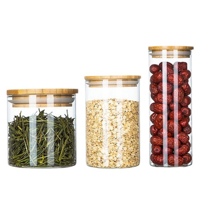 High borolisicate glass jar