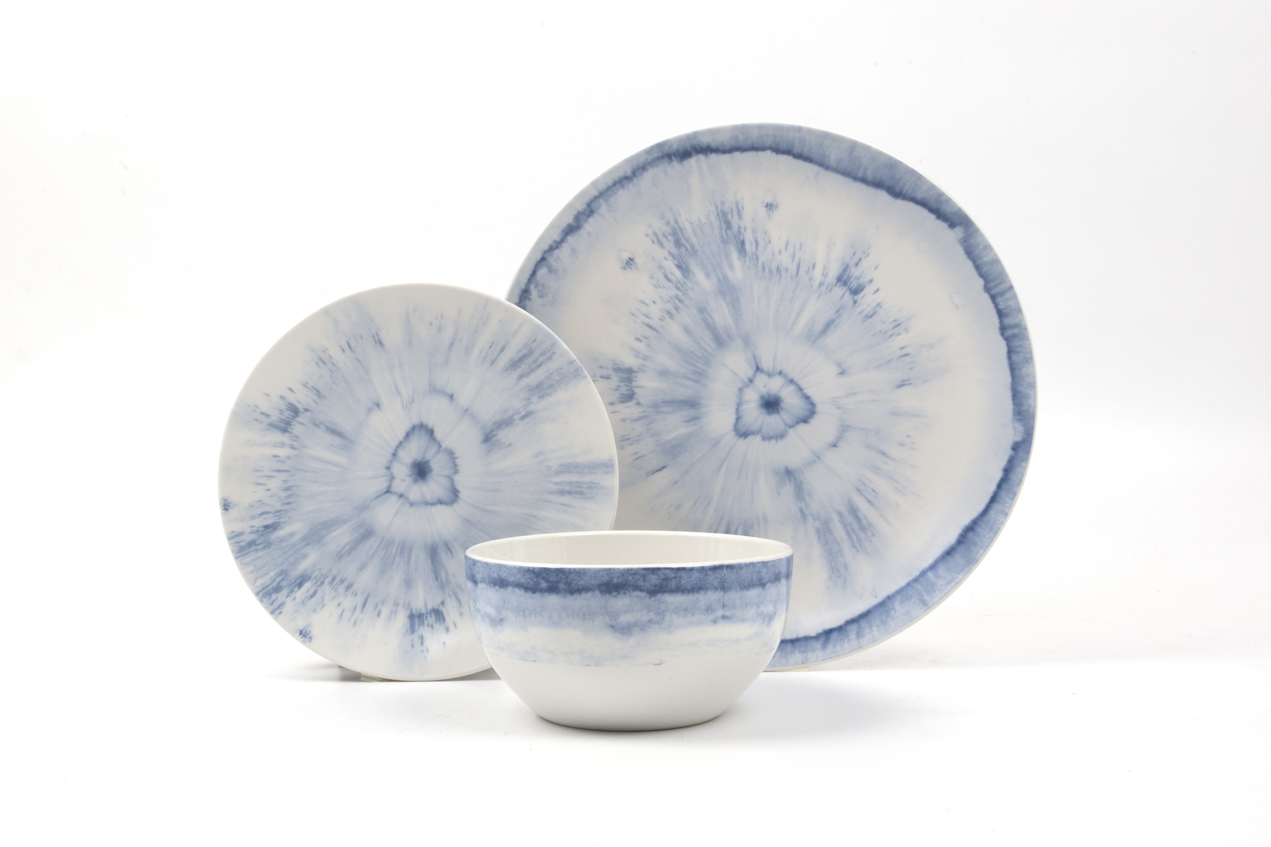 Reactive Glazed Porcelain Dinner Set