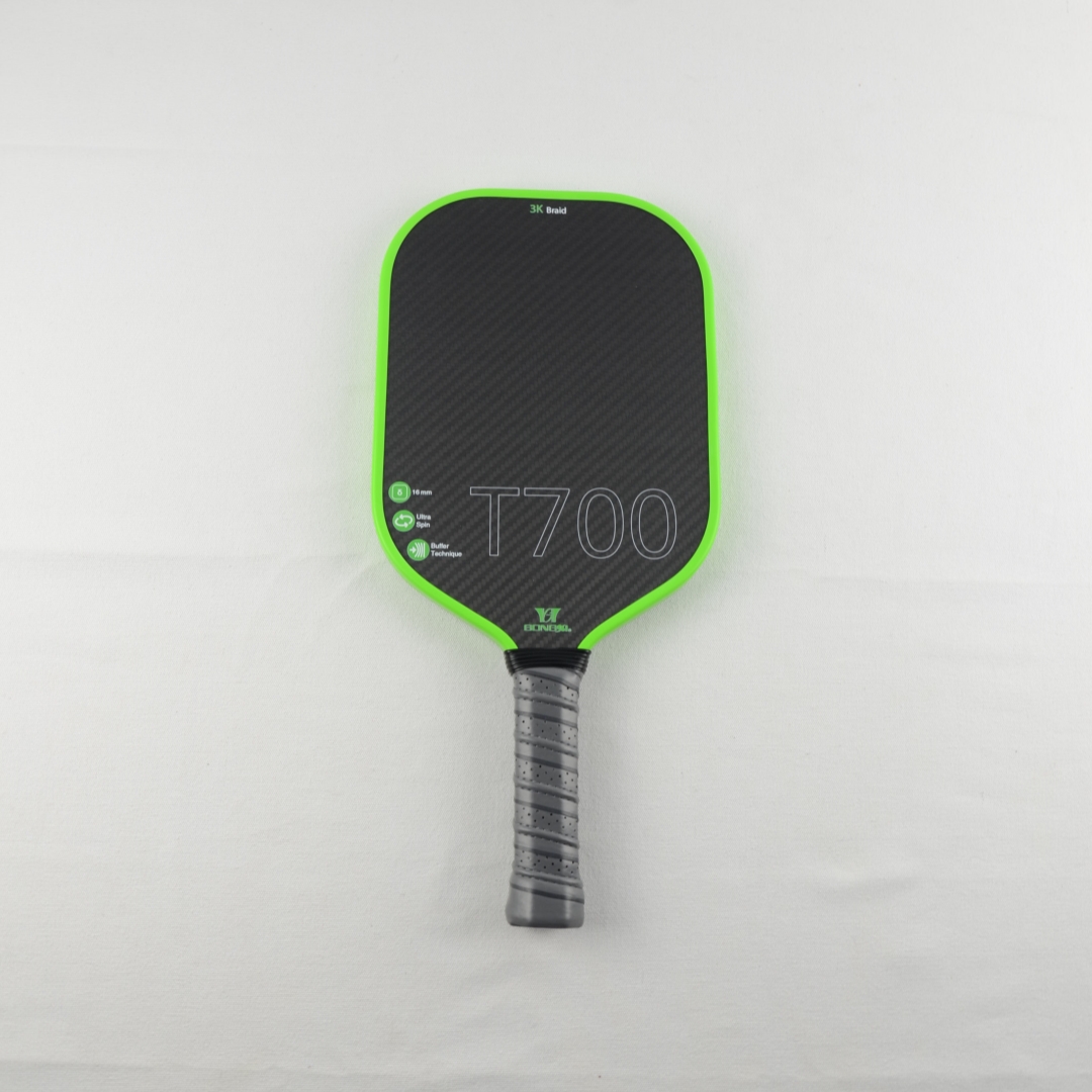 Elongated 3K carbon pickleball paddle