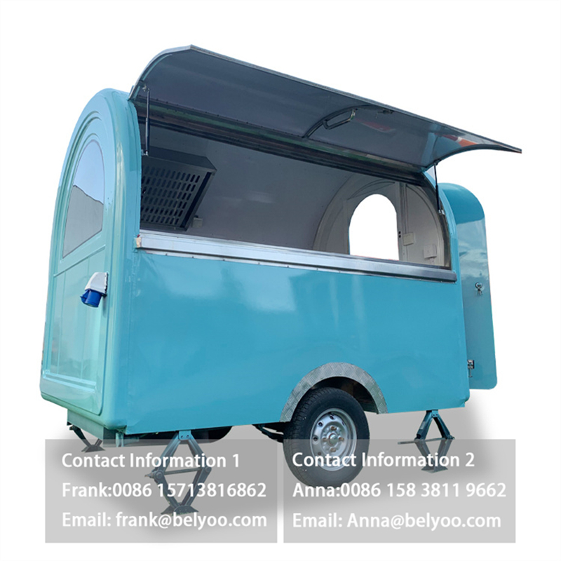 Customized Fast Food Kiosk Ice Cream Truck Hot Dog Stand Mini Portable Snacks Shop Mobile Food Carts