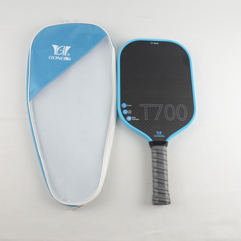 Elongated 3K carbon pickleball paddle
