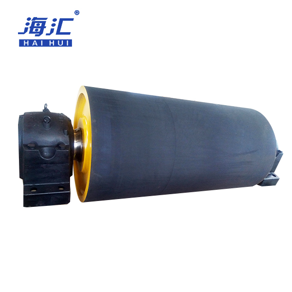 Belt conveyor head pulley