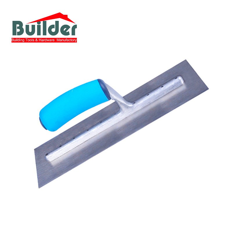 BUILDER Square End Carbon Steel Finishing Trowel