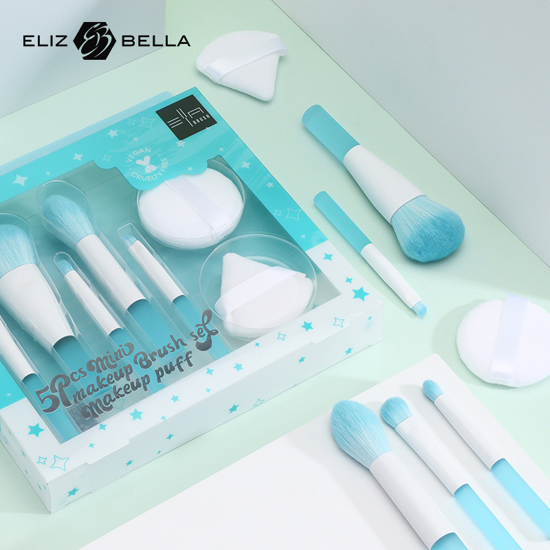 5pcs Makeup Brush Set High-Quality Synthetic Hair Professional Makeup Sponges Cosmetic Tools