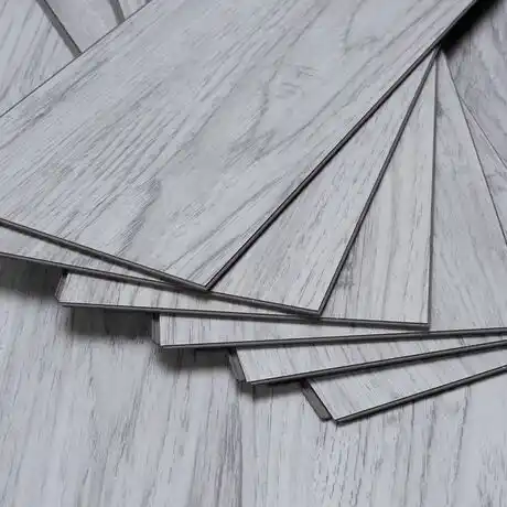 Spc flooring 100% waterproof wood grain rigid core vinyl spc flooring with mat