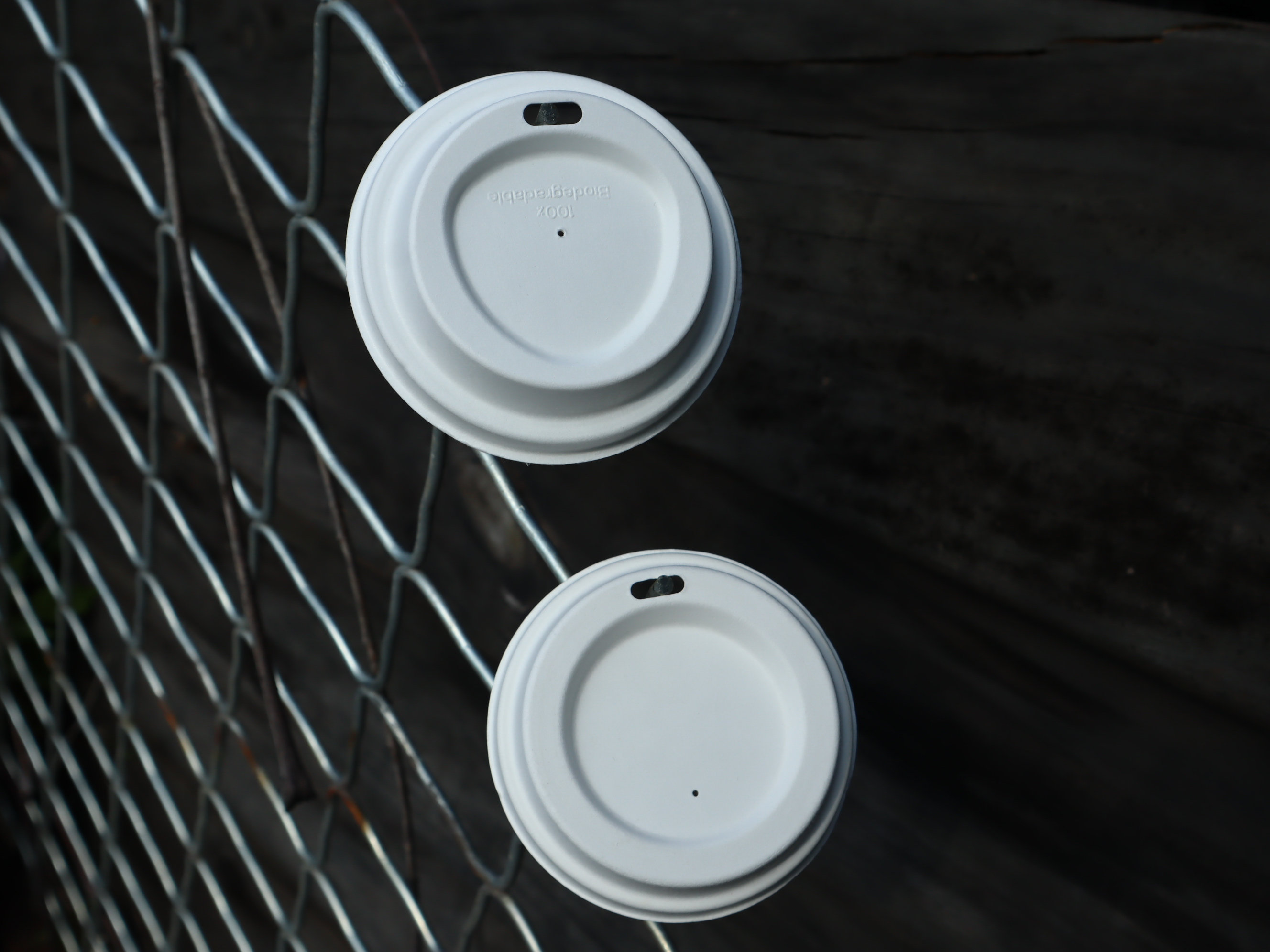 Degradable cup lid