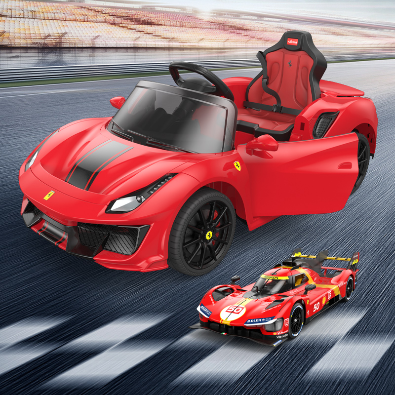 RASTAR Electric Ride on Car Ferrari 488 PISTA SPIDER