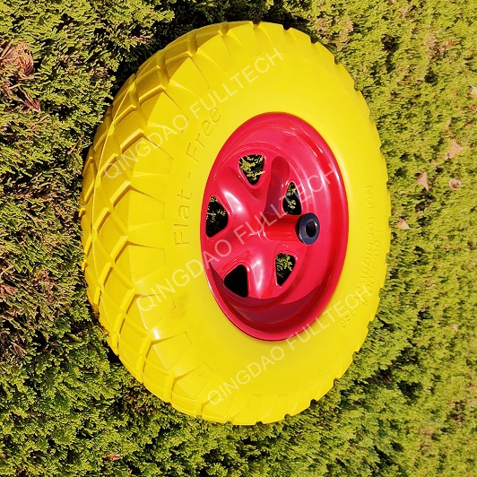 PU foam wheel,Puncture proof polyurethane foam wheel,flat free solid not flat tubeless tire tyre