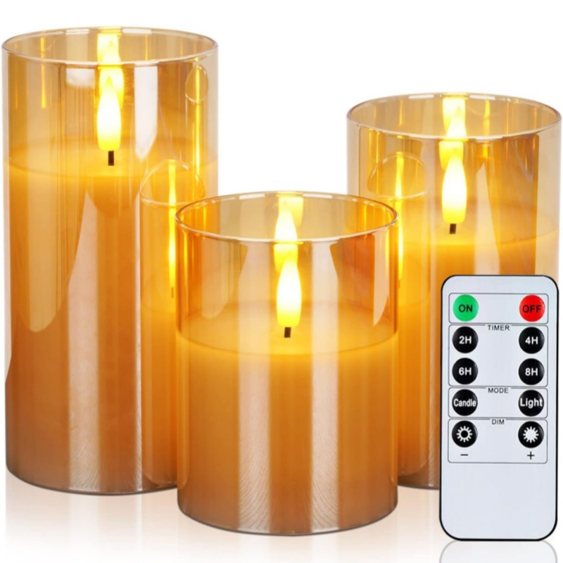 LED candle lights amber concert wedding birthday party Christmas props confession proposal
