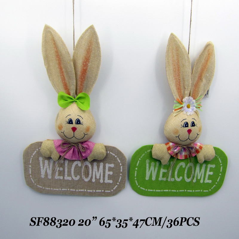 20 Inch Easter Rabbit Decoration Hanging