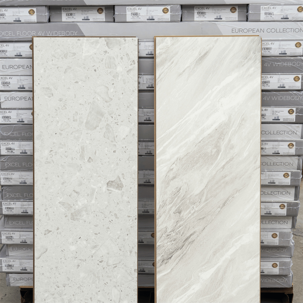 Plastic laminate flooring