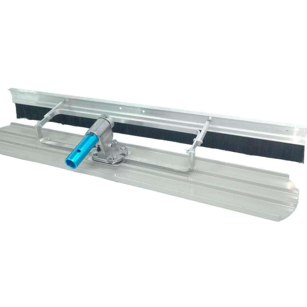 BUILDER Factory Supply Magnesium Bull Float with Broom Brush Concrete Finishing Trowel