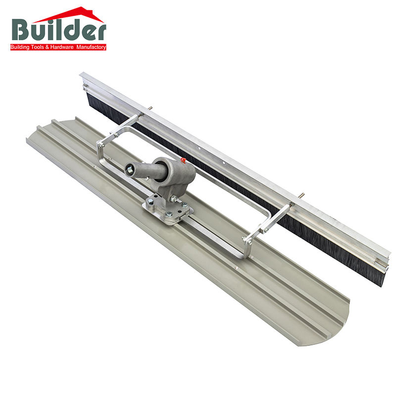 BUILDER Factory Supply Magnesium Bull Float with Broom Brush Concrete Finishing Trowel