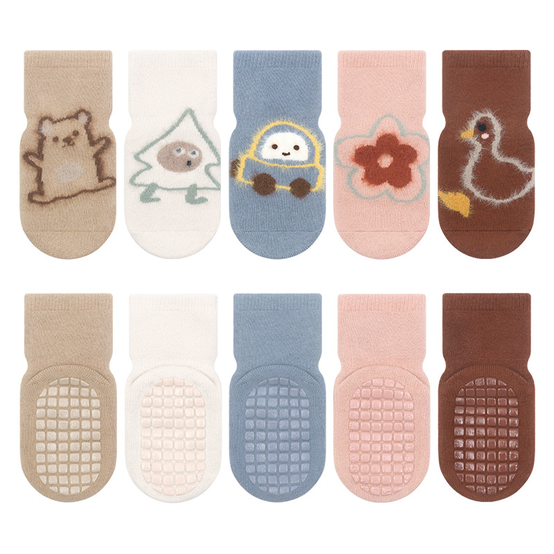 Patterned Baby Glue Socks