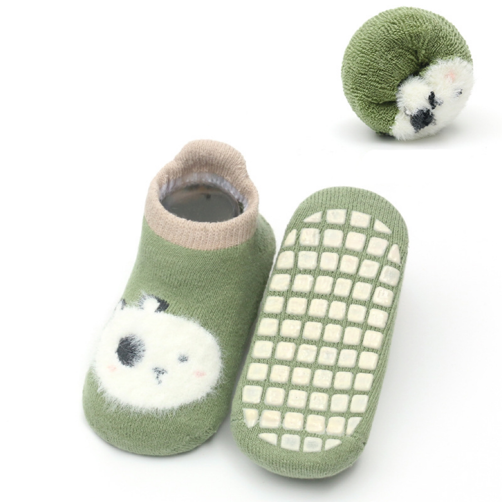 Cute Animal Pattern Baby Glue Socks