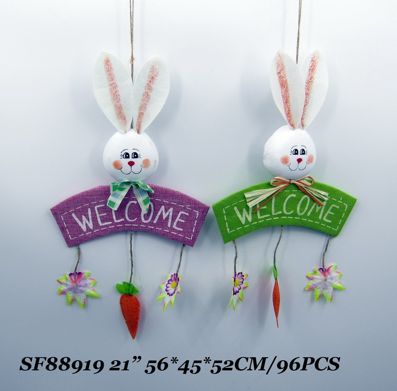 21 Inch Easter rabbit decoration hanging