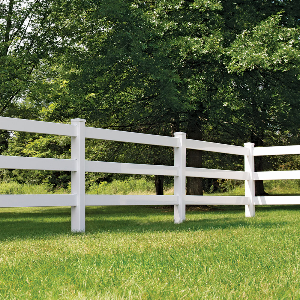 PVC ranch fence