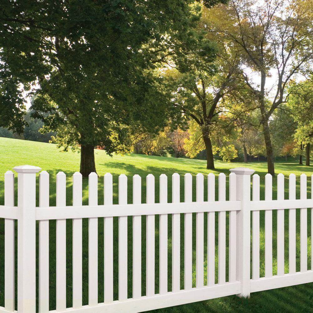 PVC picket fence