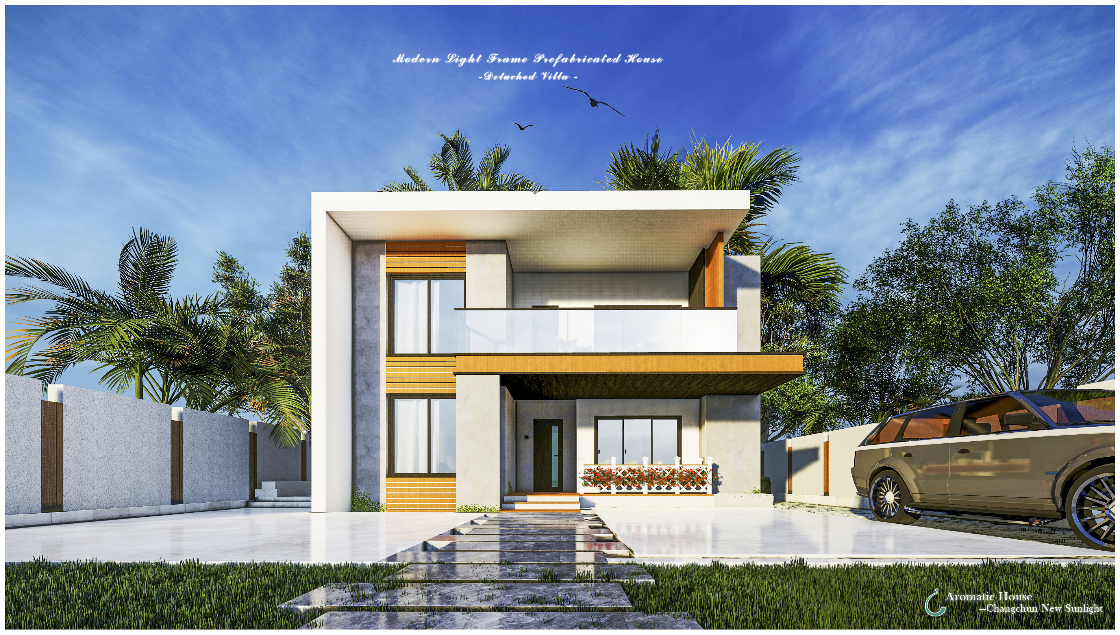 Modern Wood Structure House