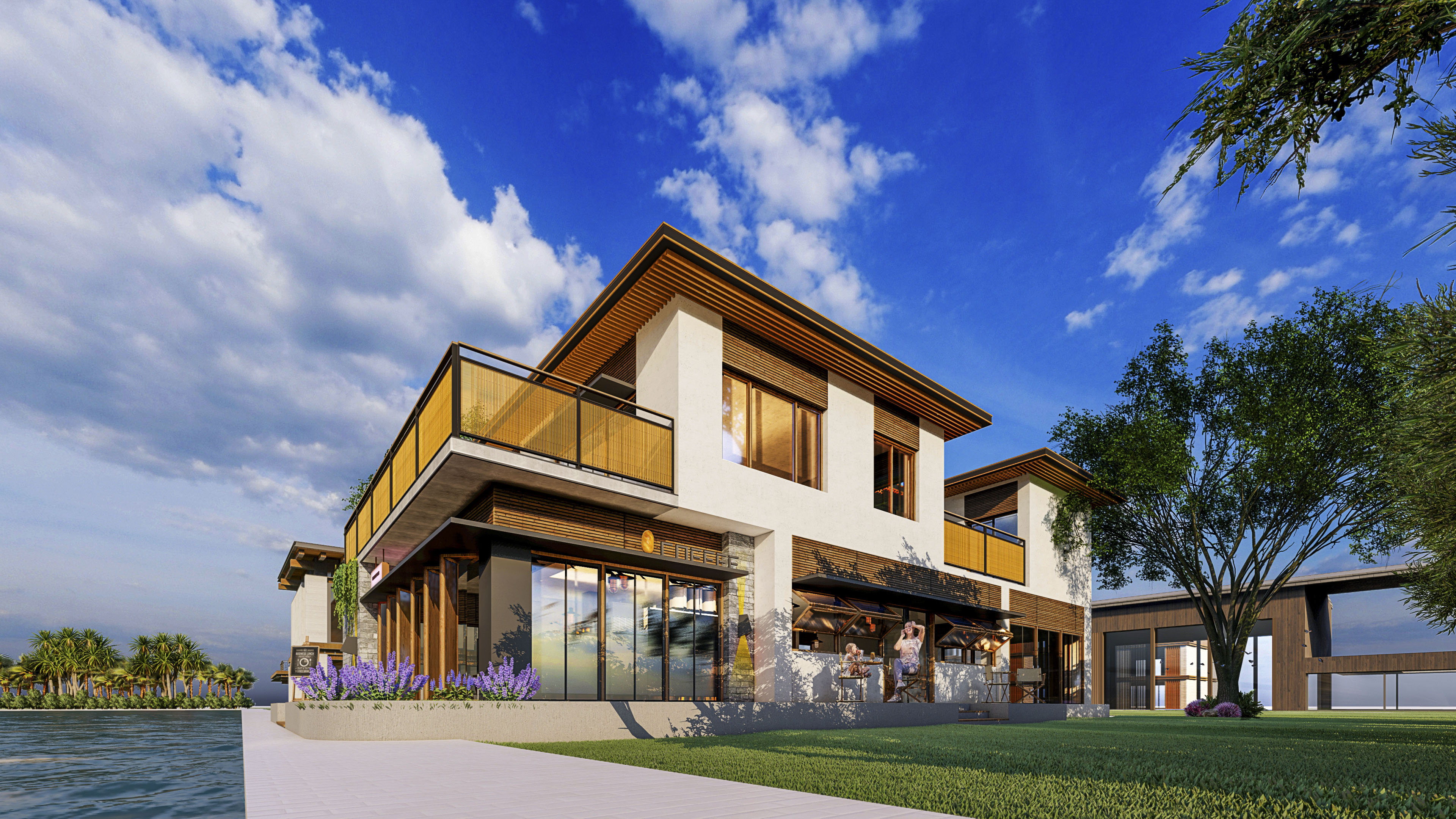 Modern Wood Structure House