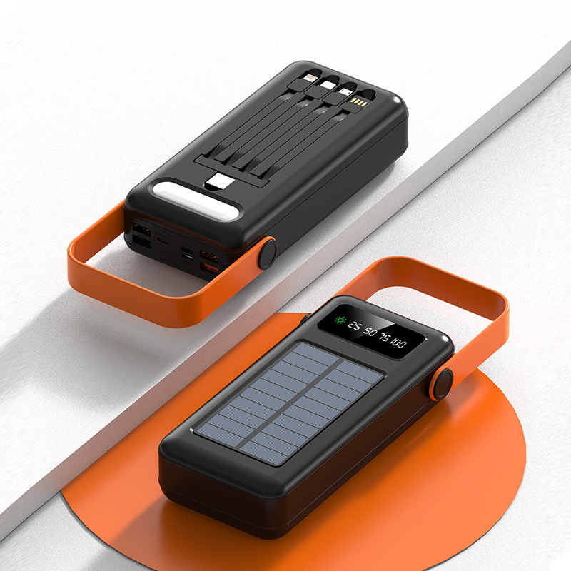Outdoor camping light with cable 100000 mAh charging bank super capacity fast charging mobile power