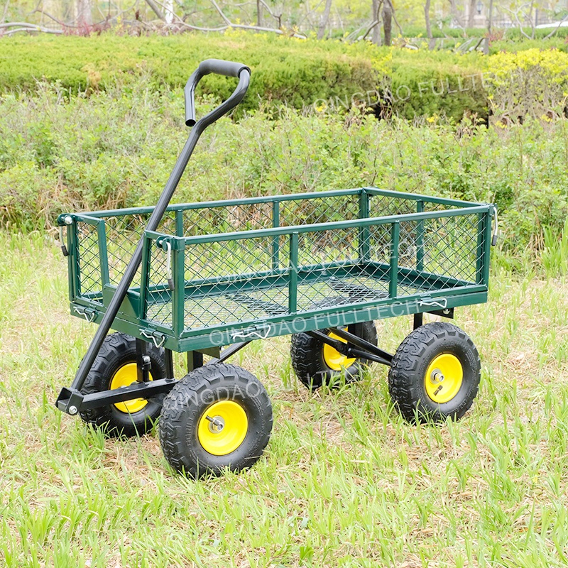 Mesh Garden Utility Cart,Wagon Cart,Metal Mesh Garden Utility Cart,steel mesh utility wagon cart