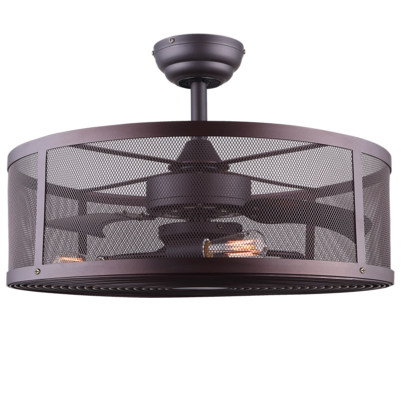 24 inch Modern ORB 3 lights DC Ceiling fan