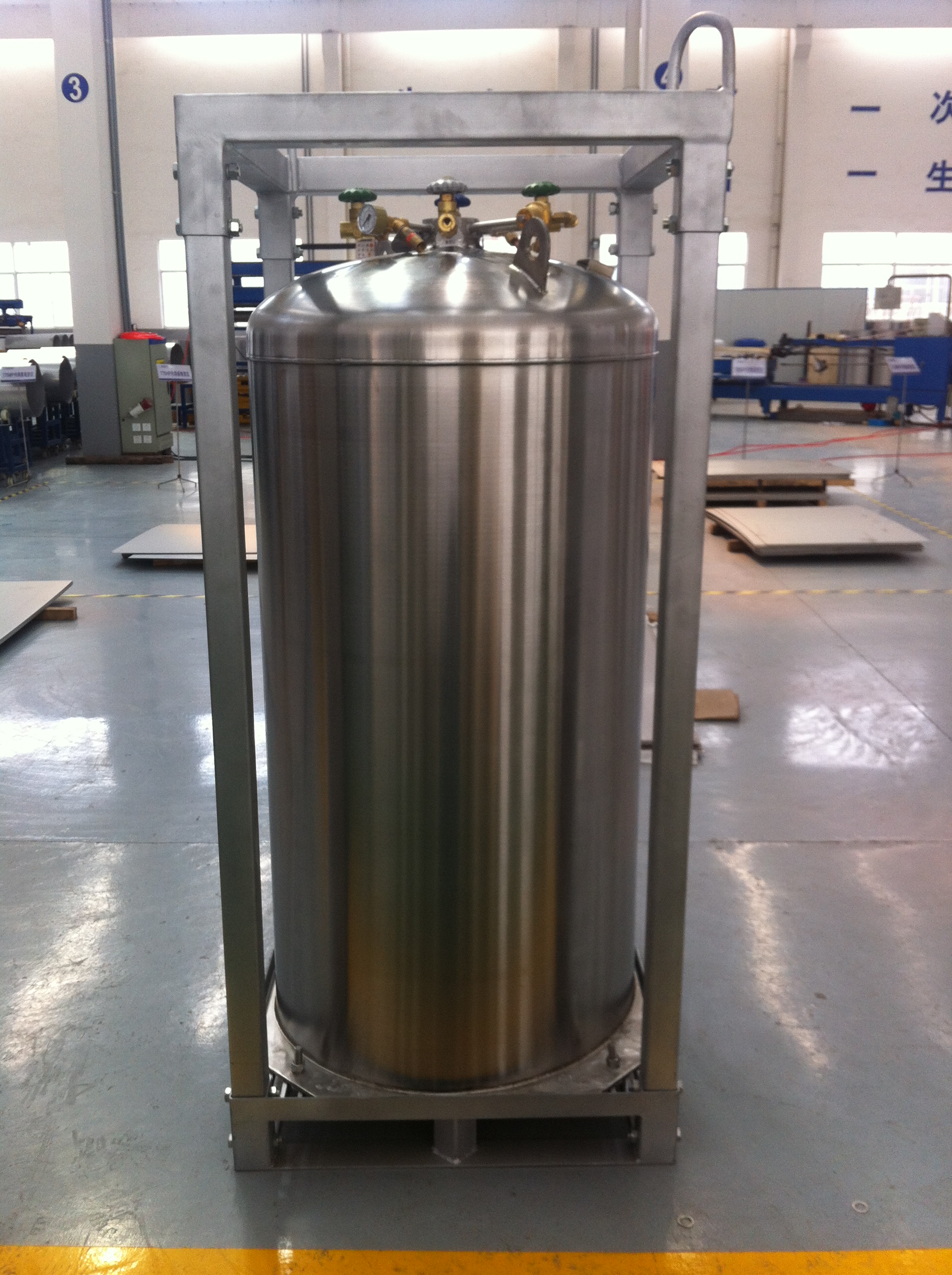 Dewar flask with frame DPW950-1000- 1.68
