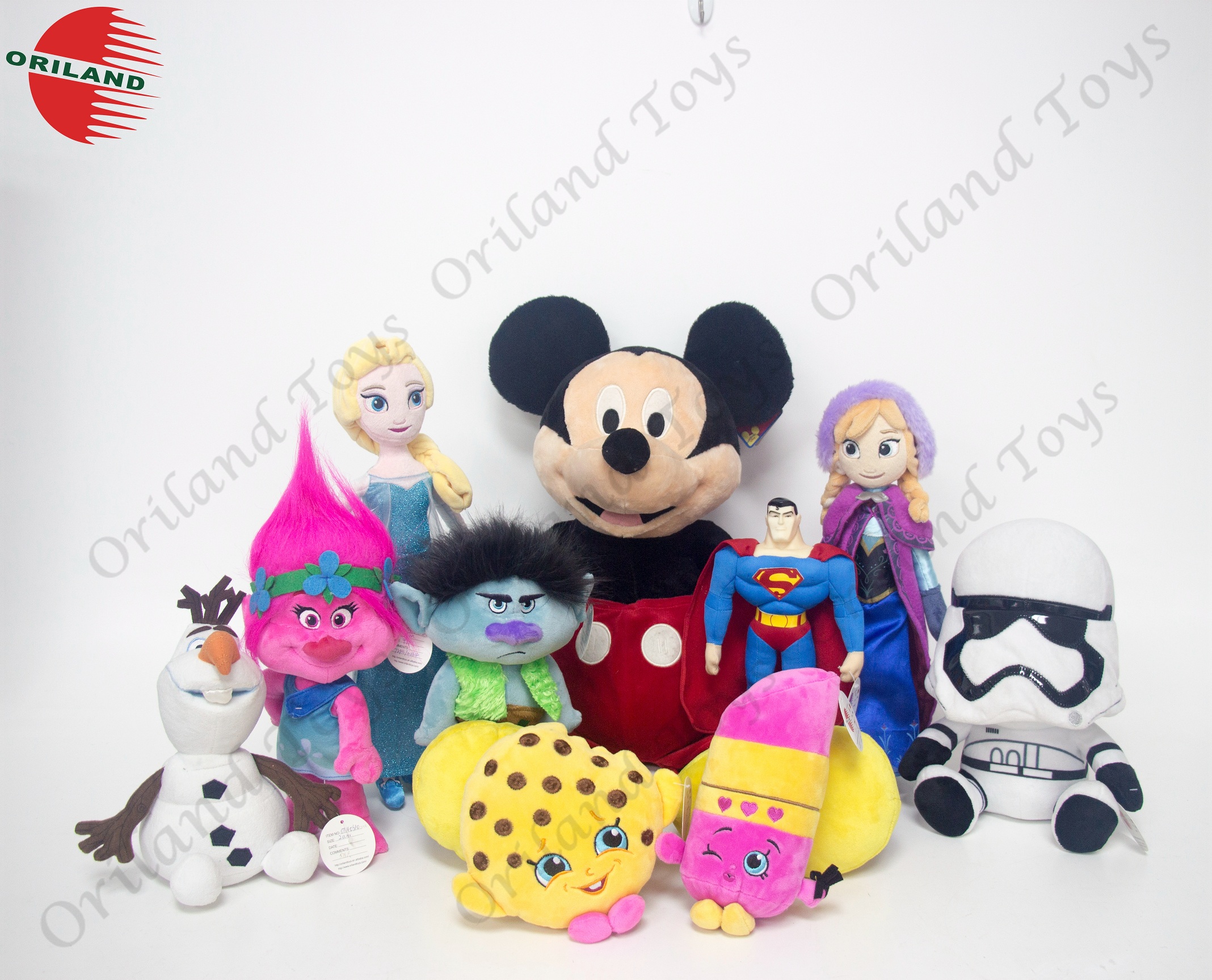 Customized licensed branded stuffed plush toys