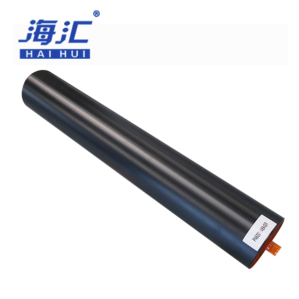 Belt conveyor return roller with bearing