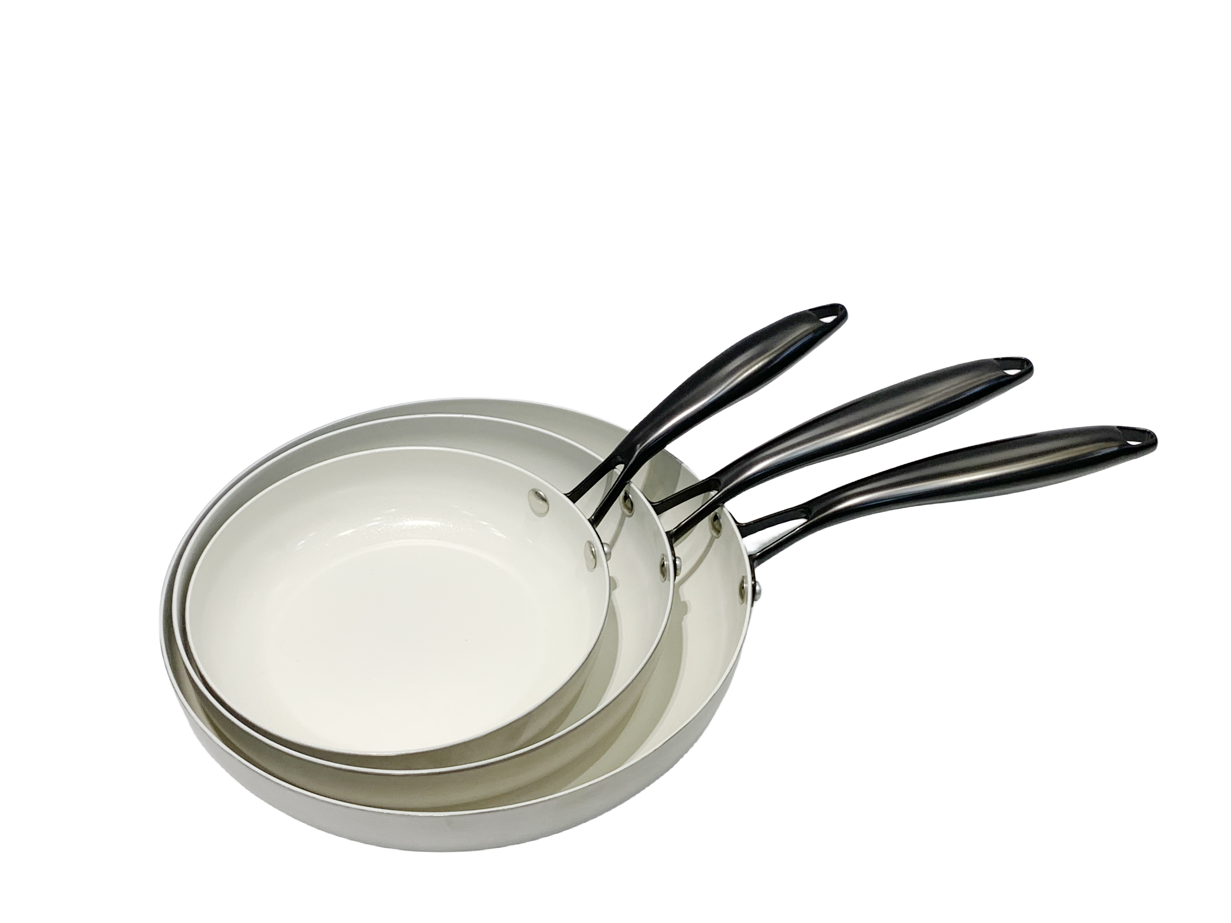 Tri-ply steel no-sticker frypan frypan frypan frypan frypan