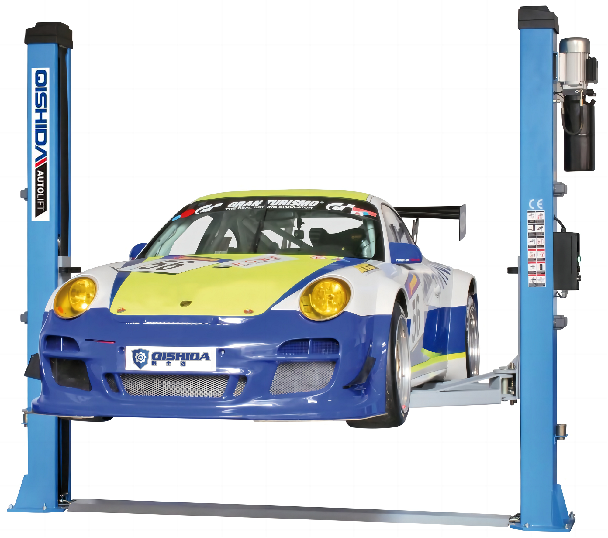 QISHIDA Lift-4000kg Electrical Release 2-Post Car Lift