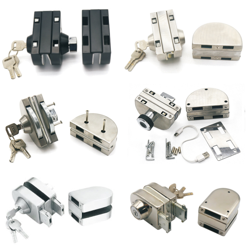 Glass door lock