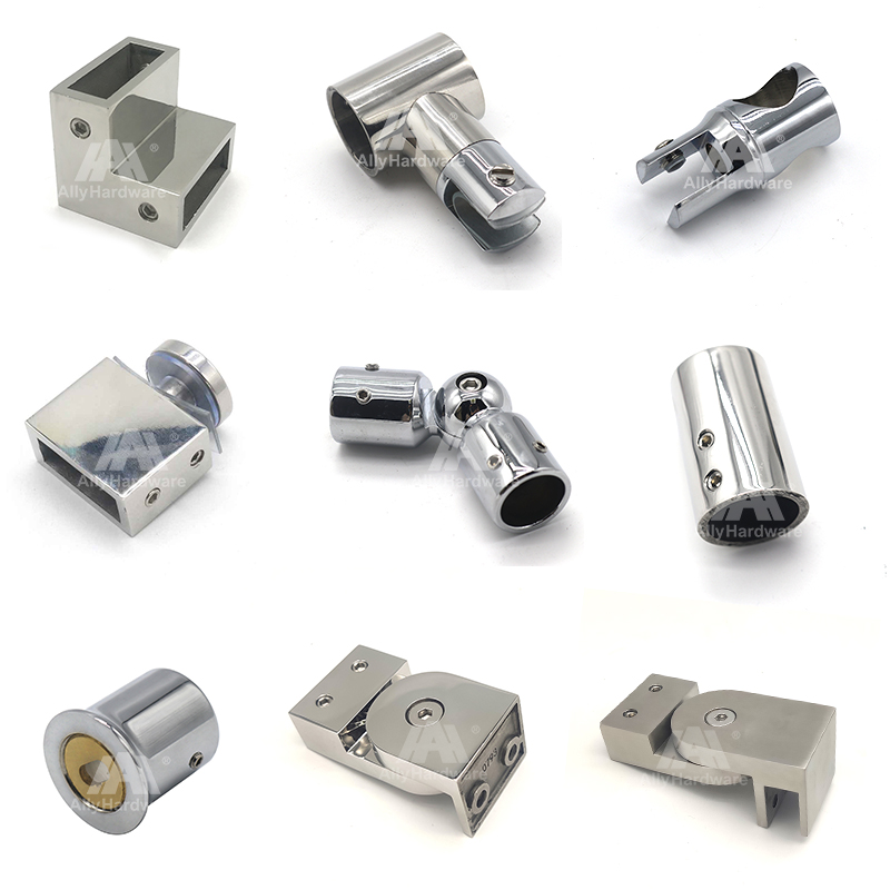 Bathroom support rod connector
