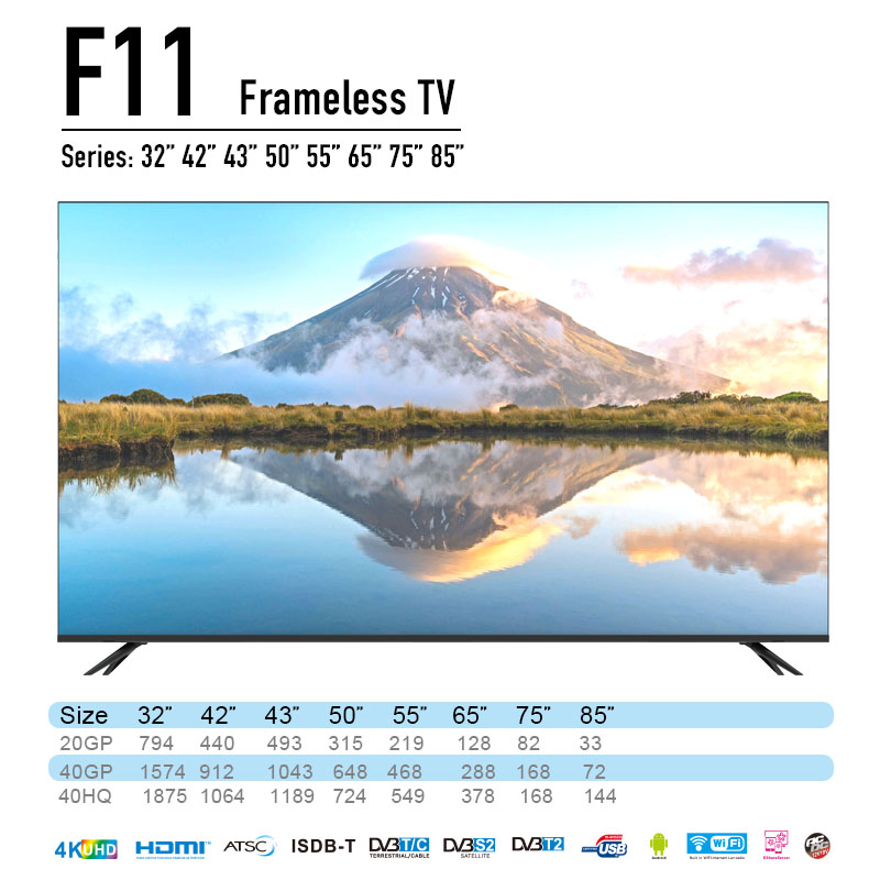 85"Frameless DLED TV