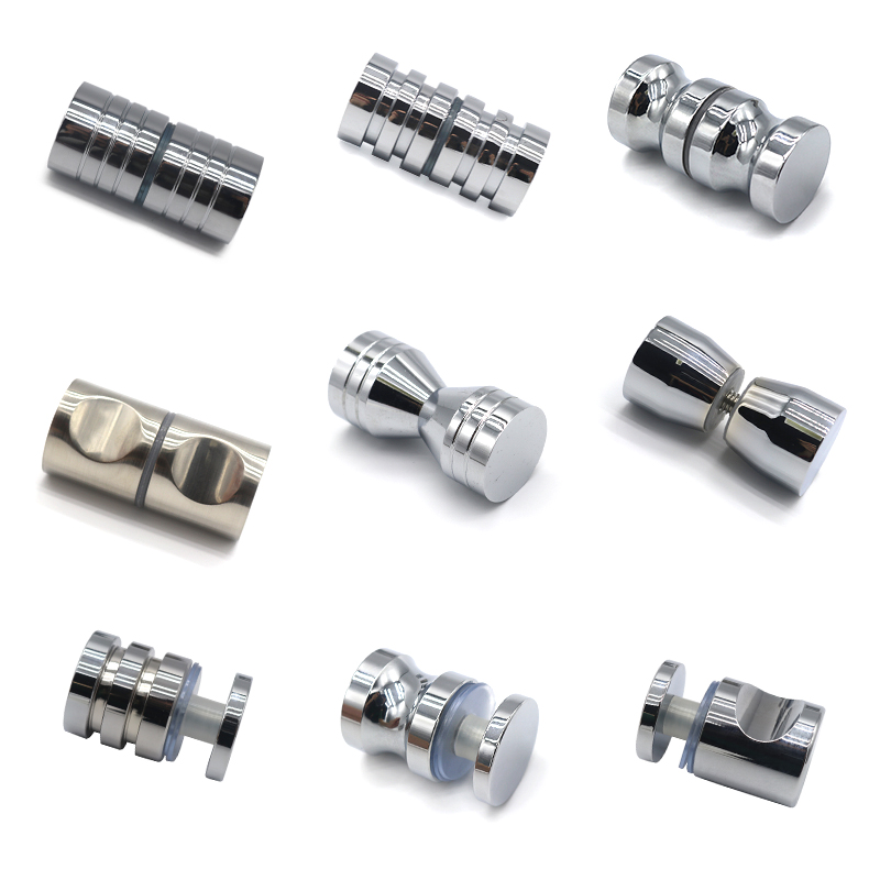 Shower glass door door knob