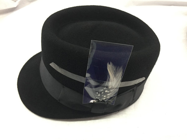 Wool felt baseball hat band brim top hat