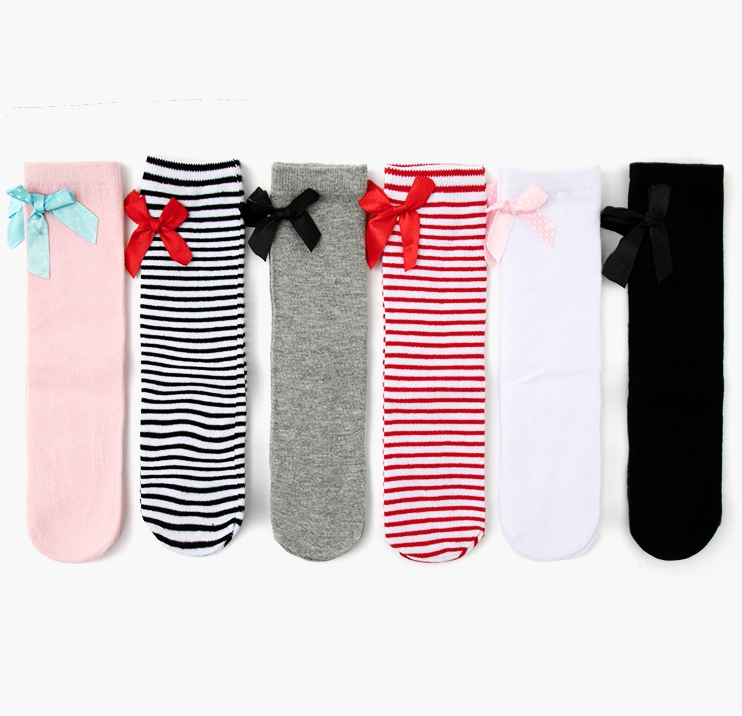 Bow shaped baby socks