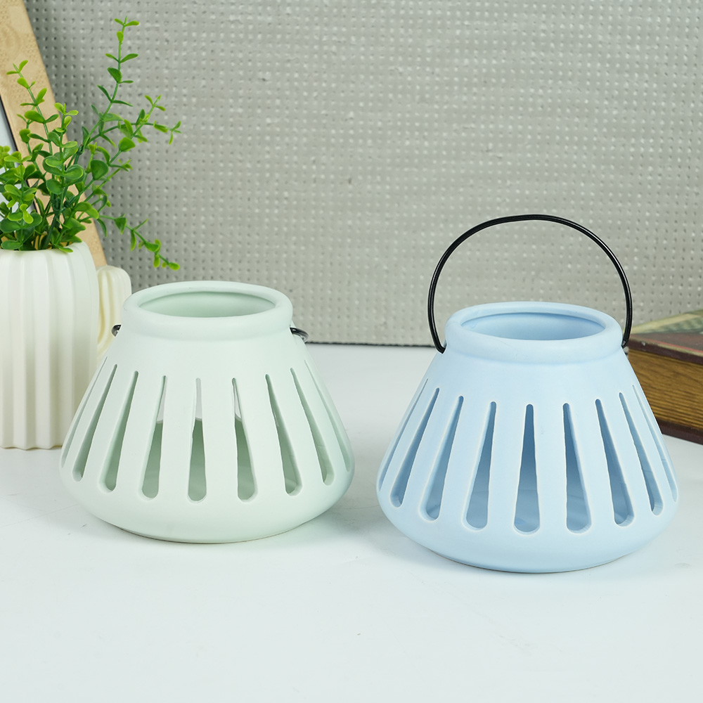 hollow ceramic latern