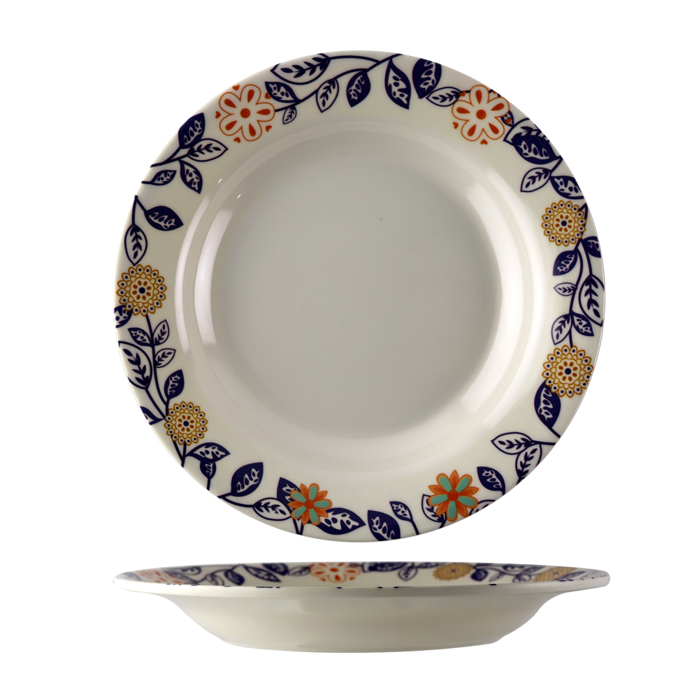 SEBEST- Flower Pattern Design Melamine Soup Plates Wholesale 7/9/11 Inch