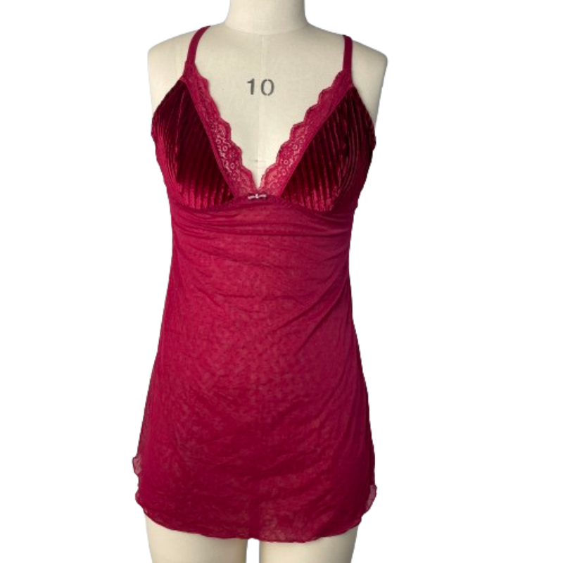 Sexy Sleeping Dress Lace Mesh Women's Sling Dress