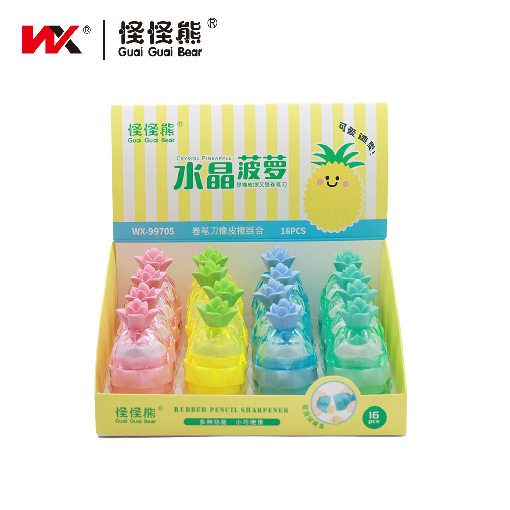 WX-99705 Pineapple Pencil Sharpener Eraser