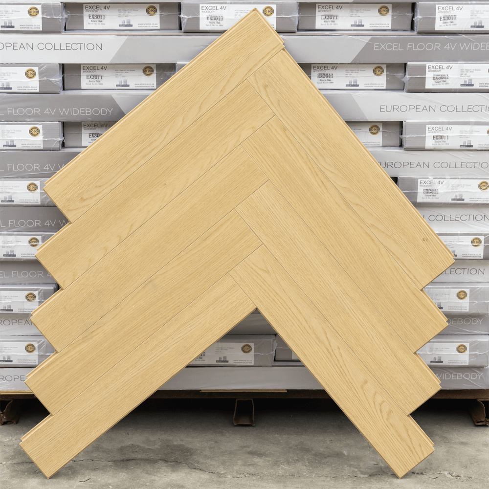 Laminated wooden flooring