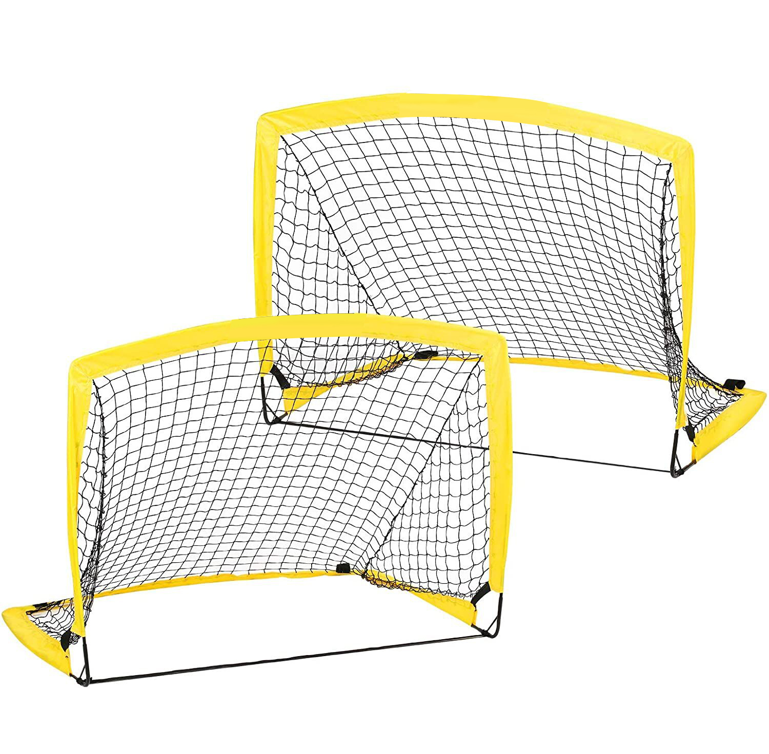 Pop up foldable soccer goal