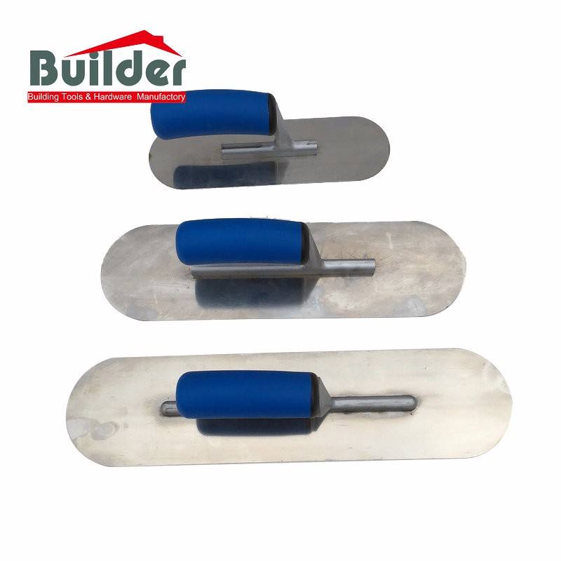 BUILDER Concrete Finish Trowel Soft Handle Concrete Tools Plastering Trowels